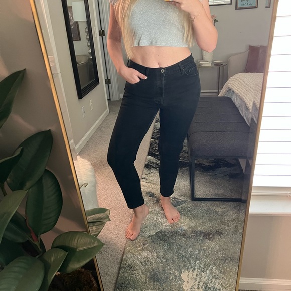 Re/Done High Rise Black Women's Jeans - Picture 6 of 16